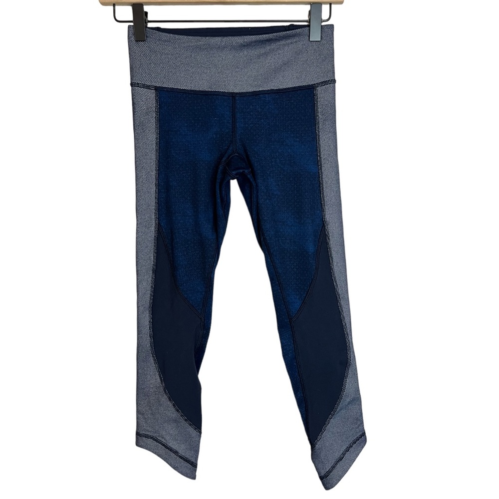 Lululemon Wunder Under Crop Sashiko Leggings